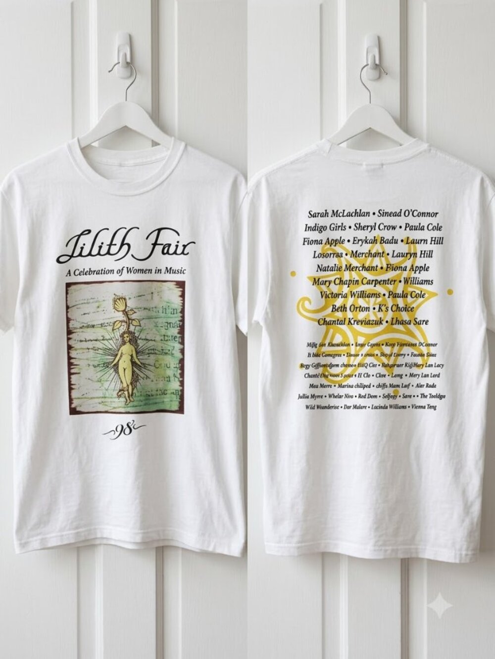 1998 Lilith Fair Shirt Double Sided